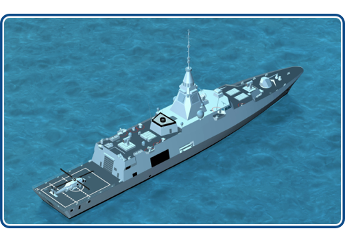 view of Als ® Class 125 Air Defence Frigate 