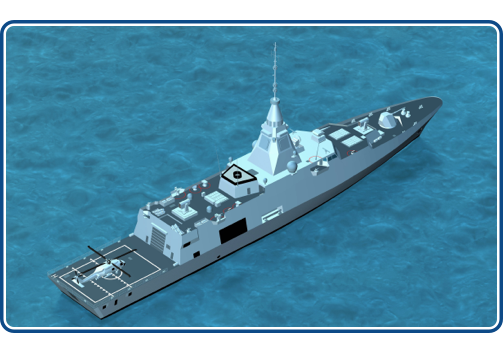 view of Als &reg; Class 125 Air Defence Frigate 