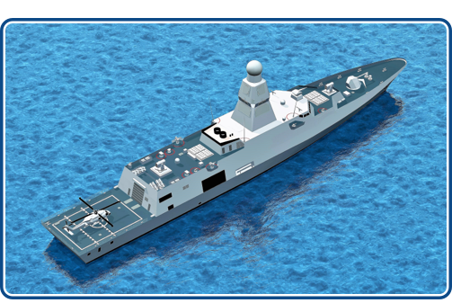 view of Als ® Class 140 Air Defence Frigate